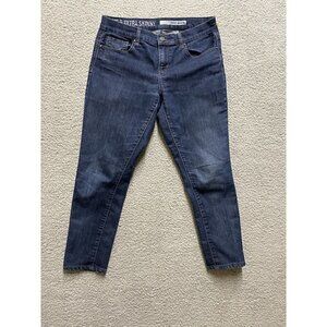 DKNY Womens Jeans Low Rise Size 4 Dark Blue Denim